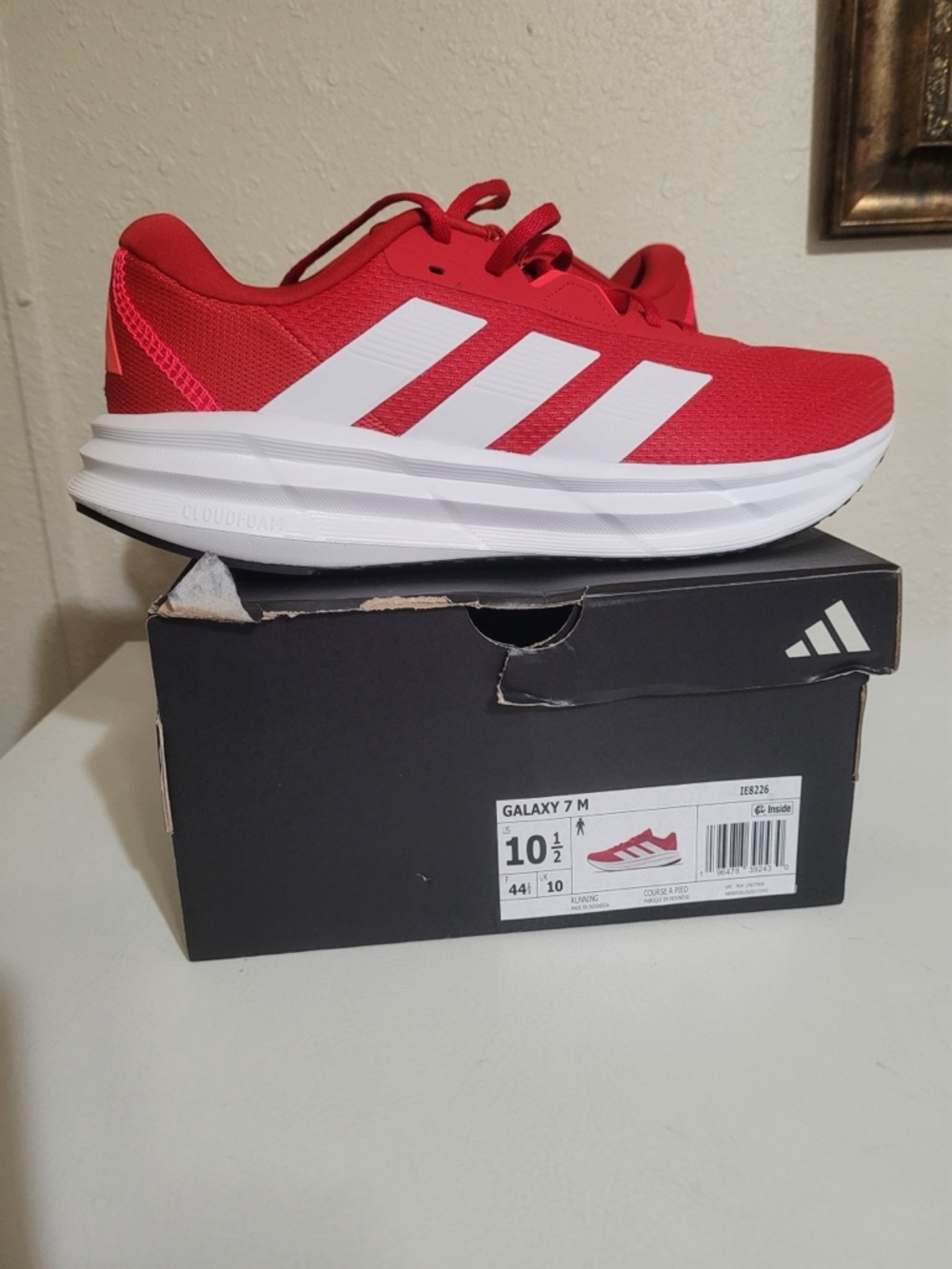 adidas Red & White mens shoes